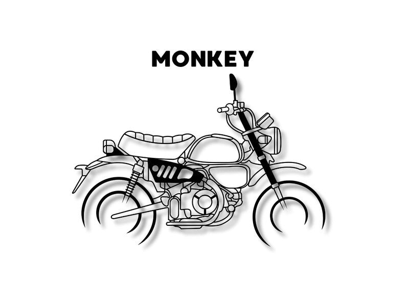 Silueta Honda Monkey